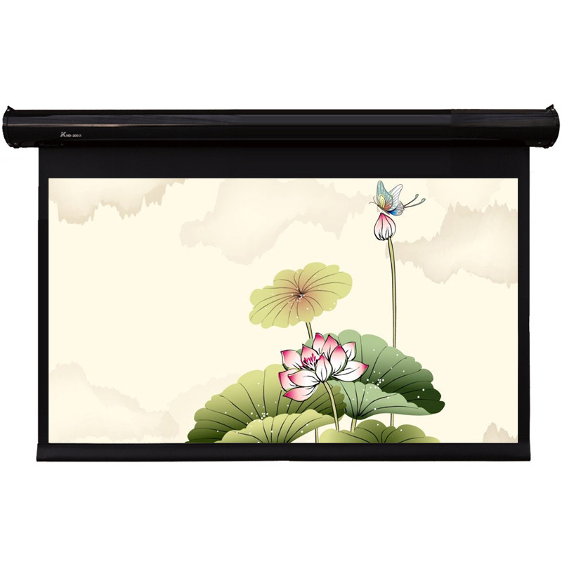 经科 家用电动幕 HD300MKⅡ100寸 16:9高清投影仪幕布 投影机幕布