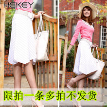 黑骑正品2012新款春装女装夏季春季田园休闲中裙布裙子半身裙