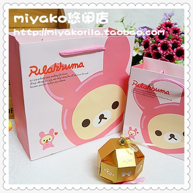 轻松熊可爱卡通公仔礼品袋包装袋手提袋饰品袋在类目 办公设备/耗材/相关服务, 包装设备/标牌及耗材, 礼品袋/塑料袋中 - 来自Buy2taobao.com提供专业的淘宝代购服务