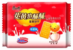  【天猫超市】康师傅蛋黄也酥酥牛奶味（袋装240g）年底最低惊爆价