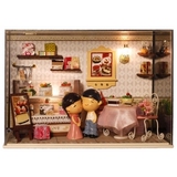 DIY小屋 智趣屋透明展示盒迷你手工模型 蛋糕甜心 全网独