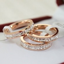 Cartier Cartier Cartier anillo de diamante rosa anillo de oro, al menos en oro de 14K rosa anillos de oro no se borran