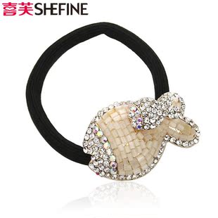  喜芙精品 发圈韩国发饰头饰头绳发绳头花小鱼儿橡皮筋水晶管水钻