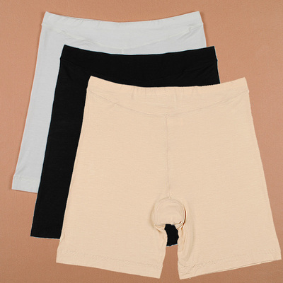 3条包邮女夏蕾丝莫代尔加档安全裤防走光冰丝无痕打底裤