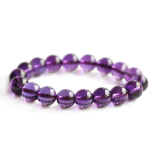  玉水瑶纯天然紫水晶手链 圆珠手串时尚珠宝饰品 生日礼物女款正品