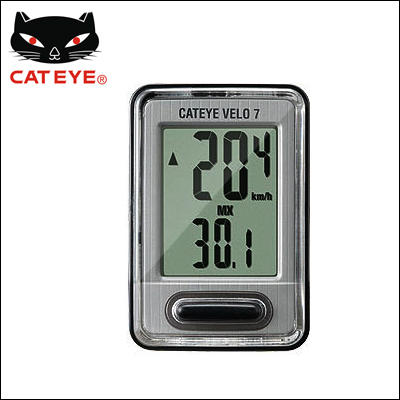 Cateye猫眼 有线码表 7功能 单车骑行速度表 咪表 VELO7 CC-VL520