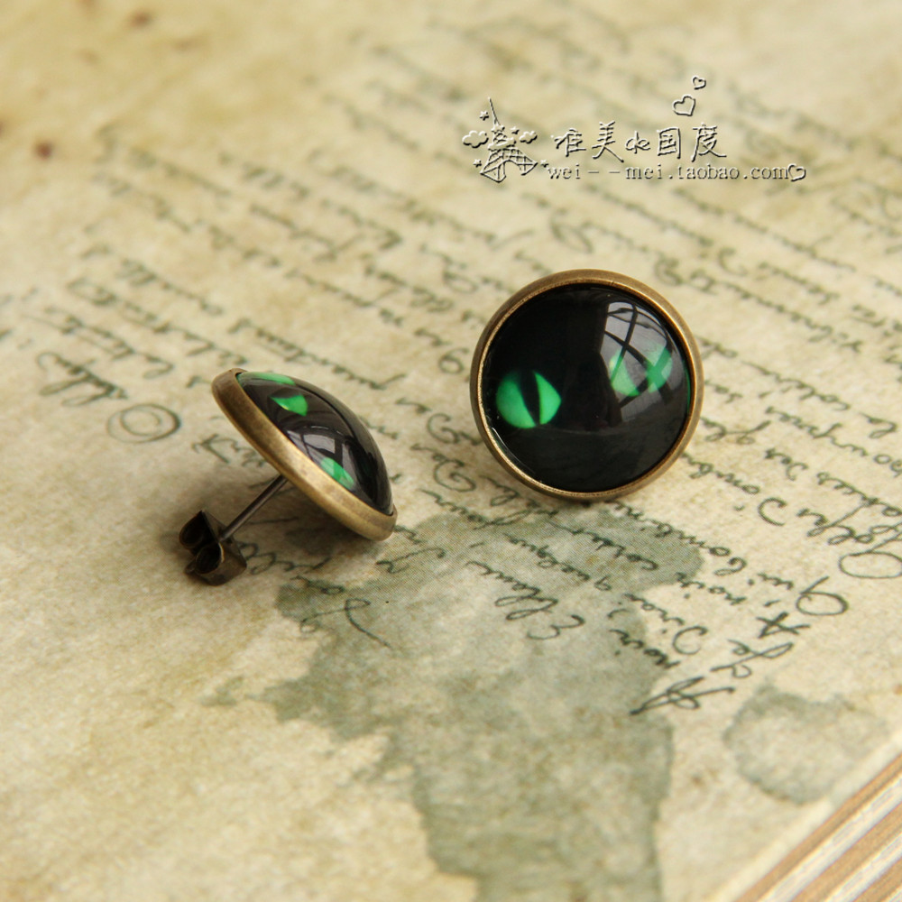 原创手工复古猫眼...