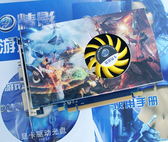 商城正品 独立1024M DDR5!精影 HD6670 1G精镭版拼HD6750 HD6770