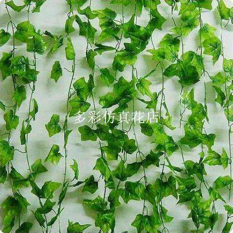 仿真花叶条 爬山虎绿叶藤条 常青藤/单根2.3m每根有54片叶加须子