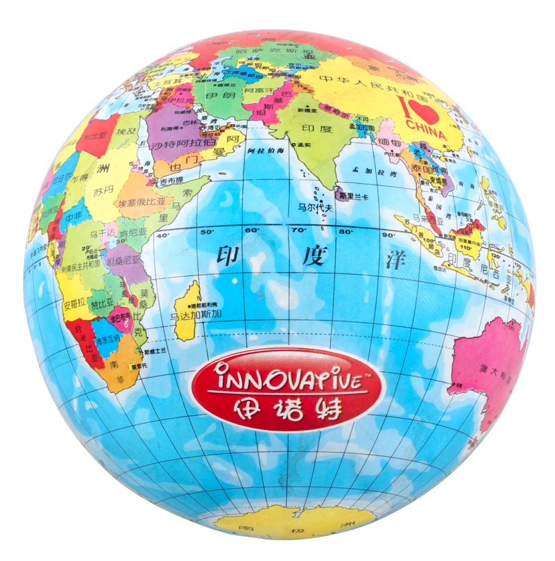 Innotek Rubber ball Map earth Toy Ball Puzzle Education Toys 20cm Big ballin the Toy/Childs/Puzzle/Building block/Model , Outdoor sports/Leisure/Traditional toys , Ball Toys/Ball games category - from Buy2taobao.com to provide professional Taobao agent buy service