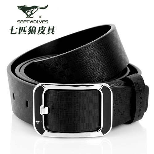 七匹狼 皮带 真皮 男 正品 男士 腰带 男 牛皮带 裤带时尚精品