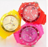 外贸原单ice watch 日本机芯带历ICE手表 日历硅胶果冻表带情侣表