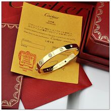 2012新货特价送爱人礼物卡地亚极致版 LOVE手镯带编号证书不褪色