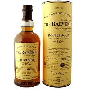  【洋酒】Balvenie Doublewood百富12年单一麦芽威士忌（双桶）
