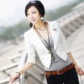 时尚淑女高档优雅白色时装小西服