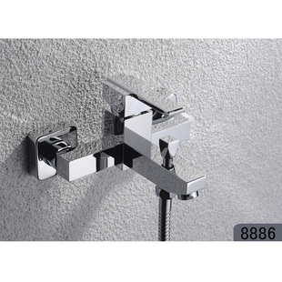 Dimensions up to hot and cold bath 8,886 square copper toilet bathroom shower wall-mounted bathtub faucet specials
