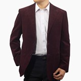 浪登2011秋冬新款男士商务高档精品单西服灯芯绒西装外套8411