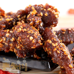  包邮 四川特产 蜀道香天椒麻辣牛肉干牛肉条100g*4包 够辣才够味