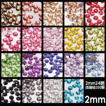 手机壳钻材料包diy手机贴钻美容2mm14切面琉璃钻仿奥钻树脂钻配件