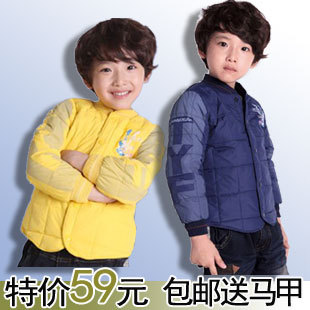 反季特价秋冬新款儿童装羽绒内胆男女童保暖衣羽绒服 内外穿均可