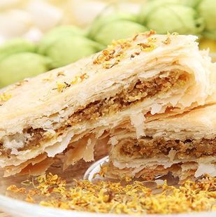  10个包邮 云南特产 向美青阳 酥皮鲜花饼 桂花鲜花饼 50克