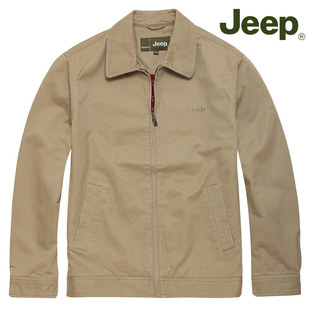  Jeep吉普官方旗舰店 专柜正品  春男装纯棉休闲夹克外套JW10WJ001