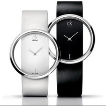 Reloj de señora de moda sencilla Coreano sexy transparente cinturón de damas relojes ck observa la forma femenina