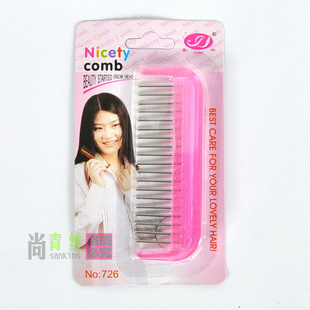 Special defiant-static-proof steel comb for black hair wig wigs accessories