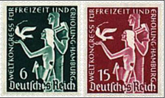 促销】德国邮票1936汉堡国际假期娱乐会议-放