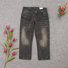130-102 ●特价●2011 夏秋 新品 抓破皱印牛仔七分裤