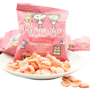  非油炸型膨化食品！菲律宾WL威廉爱可可玉米片 草莓味称重250g