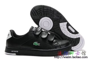   新款 LACOSTE MEN SHOES 板鞋 鳄鱼牛皮魔术贴男士休闲鞋 A5
