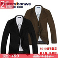 2012新款美特斯邦威潮男士小西装 男生正品韩版修身休闲西服外套