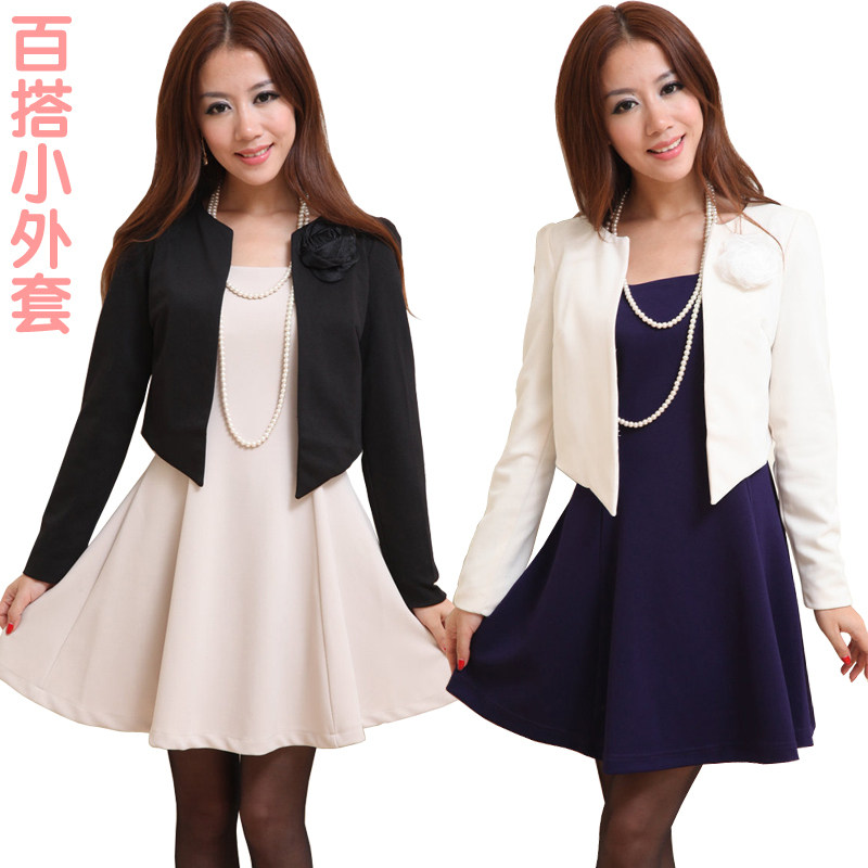 特价 2011秋款女装 OL<em>修身无领</em>泡泡袖 百搭短