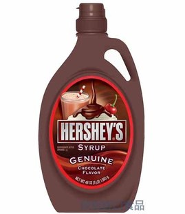  美国进口HERSHEY'S 好时巧克力酱1360g瓶 超大装 烘培原料