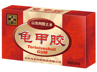  龟甲胶 东阿东韵阿胶Tortoiseshell GUM 250克盒装 阿胶之乡包邮
