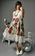 印花波西米亚民族大摆半身长裙-裹胸裙两穿