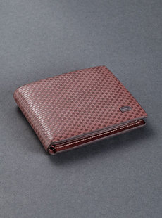 Mengdiaimo 2012 new elegant and concise two-color cross imported leather wallet 066212209