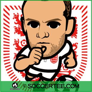 ERTEE 香港正品 欧洲杯 Q版球星T恤 英格兰 鲁尼