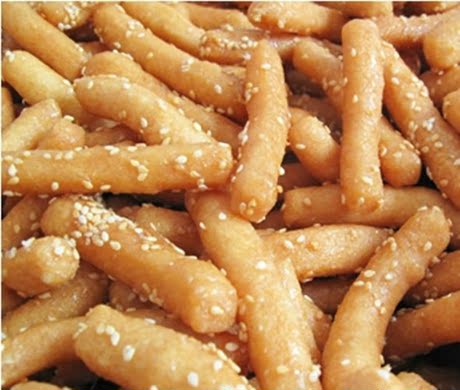 东北特产 传统糕点 芝麻江米条 250克 特色零食