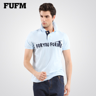  FUFM由你由我 夏装男士纯棉立领短袖POLO衫男式M11MSP052