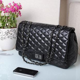  韩版新款潮 欧美时尚新品菱格纹链条包单肩包小包女士包包袋
