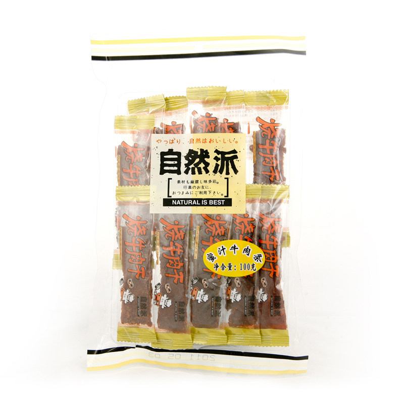 【天猫超市】自然派蜜汁牛肉条 牛肉干 独立小包装  100g/包