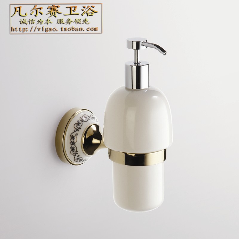 Versailles Copper Gold ceramics Soap dispenser Glass Liquid soap Liquid soap Soap Box A0150in the Decoration main material , Toiletries , Bathroom Hardware/Pendant , Soap dispenser category - from Buy2taobao.com to provide professional Taobao agent buy service