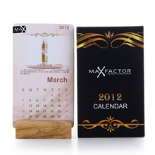 正品！Max factor蜜丝佛陀日历卡片 2012年公历 小也特价