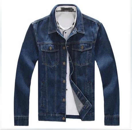 加肥加大牛仔外套 春装男特大码牛仔上衣宽松