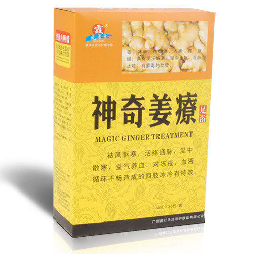足浴搭配 祛风驱寒 神奇姜療 祛风驱寒活络通脉 30包/盒