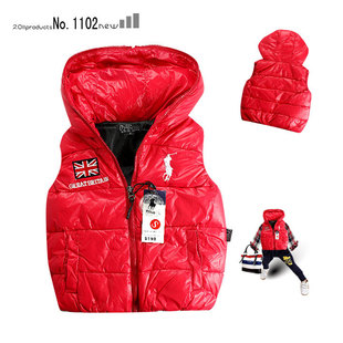 秋冬装新款 外贸原单POLO中羽绒服马甲背心