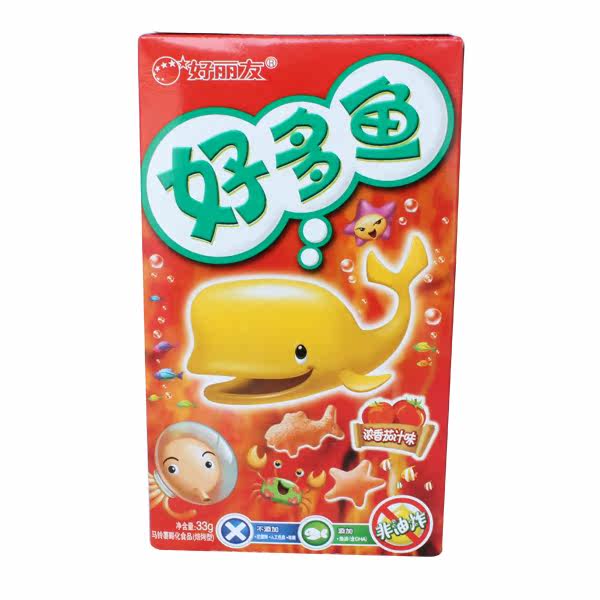 【天猫超市】 好丽友 好多鱼 浓香茄汁味 33g/盒