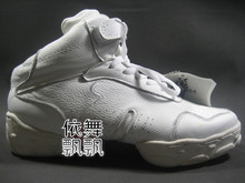 正品三沙舞蹈鞋爵士鞋白色牛皮 MM必备街舞鞋 现代舞鞋 B52舞蹈